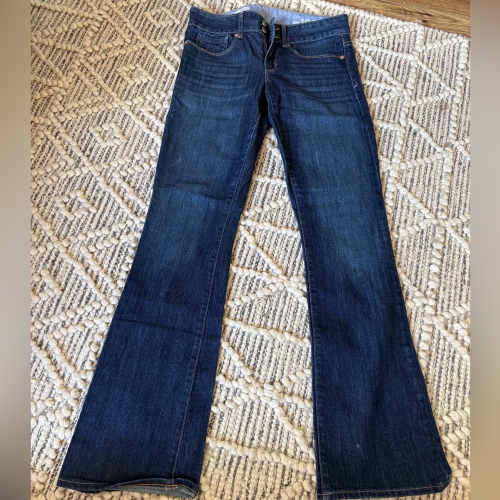 GAP perfect boot cut dark denim jeans